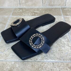 Open Edit Mules Sandals Size 8 NWOT